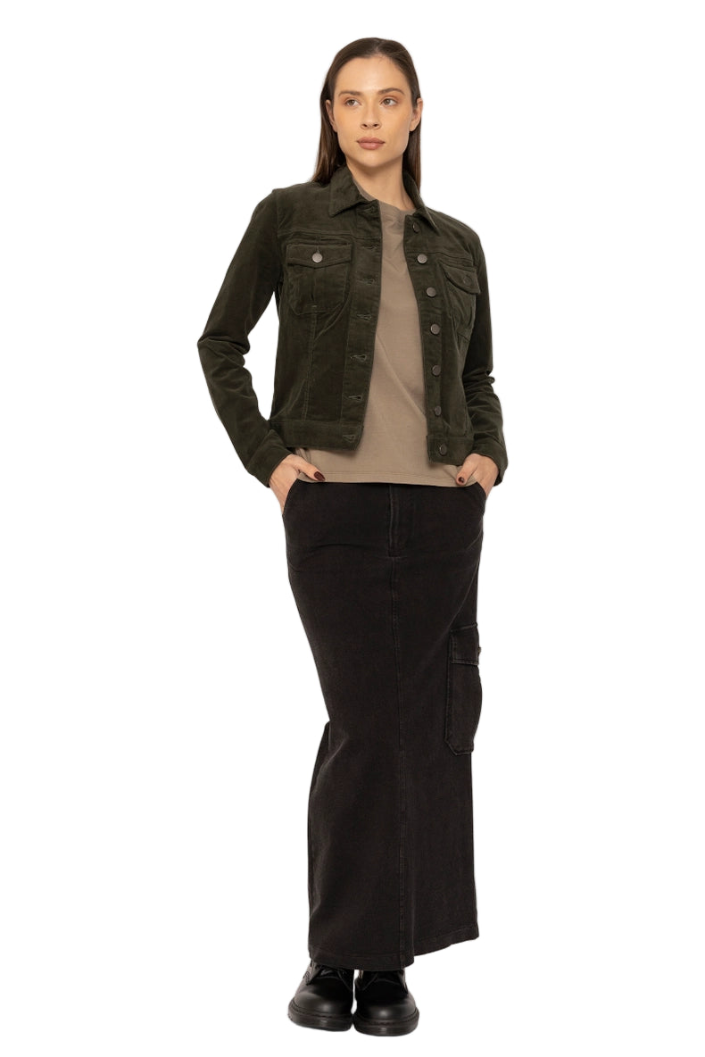 Slim Fit Corduroy Jacket