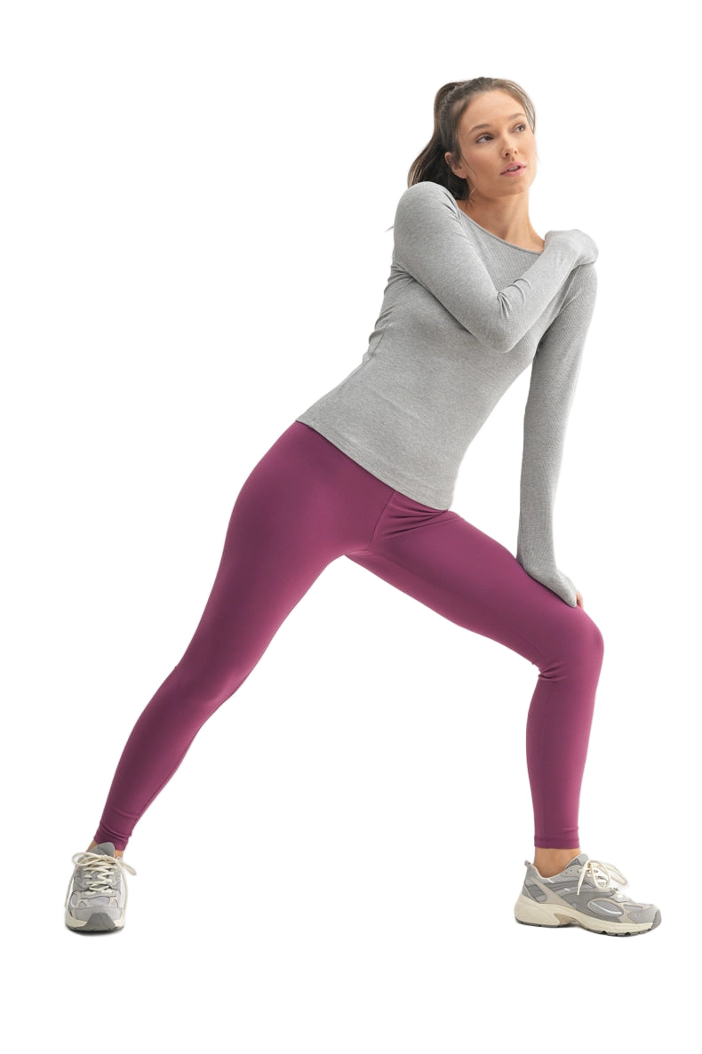 Boat Neck Micro-Ribbed Top