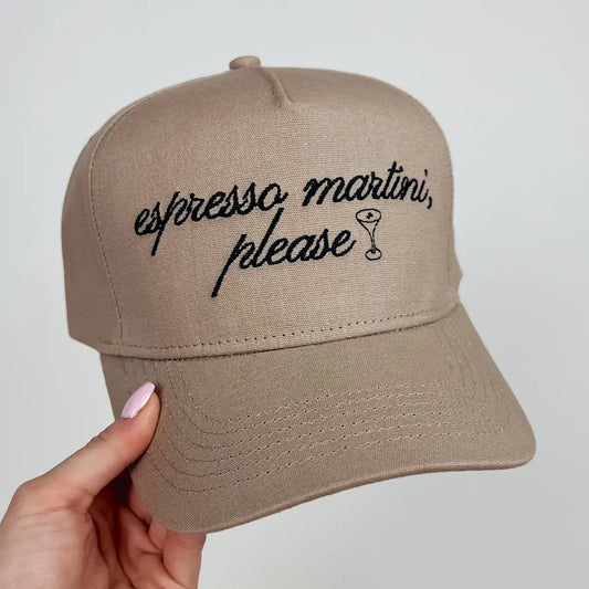 Espresso Martini Embroidered Hat