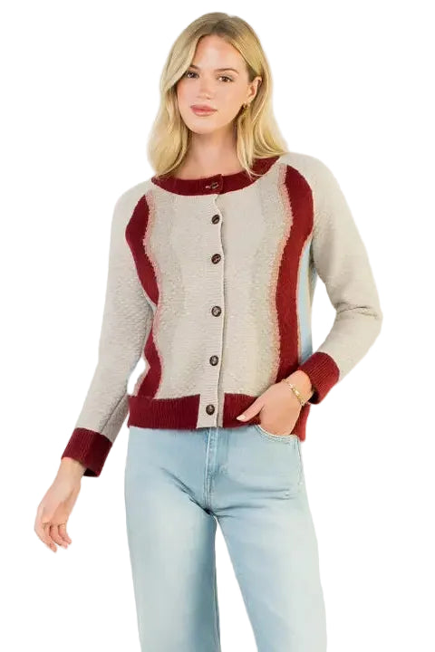 Striped Knit Cardigan