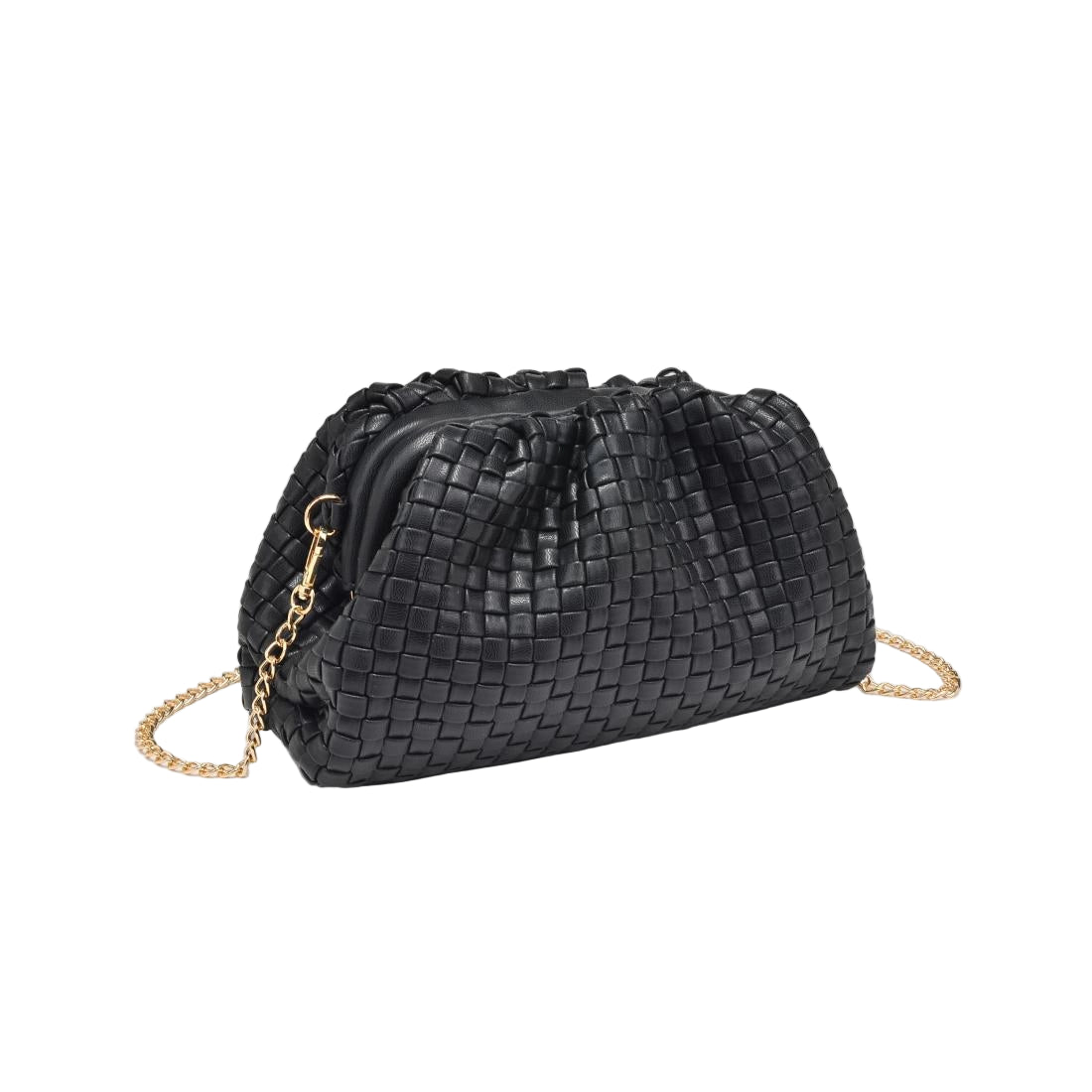 Tate Woven Frame Clutch