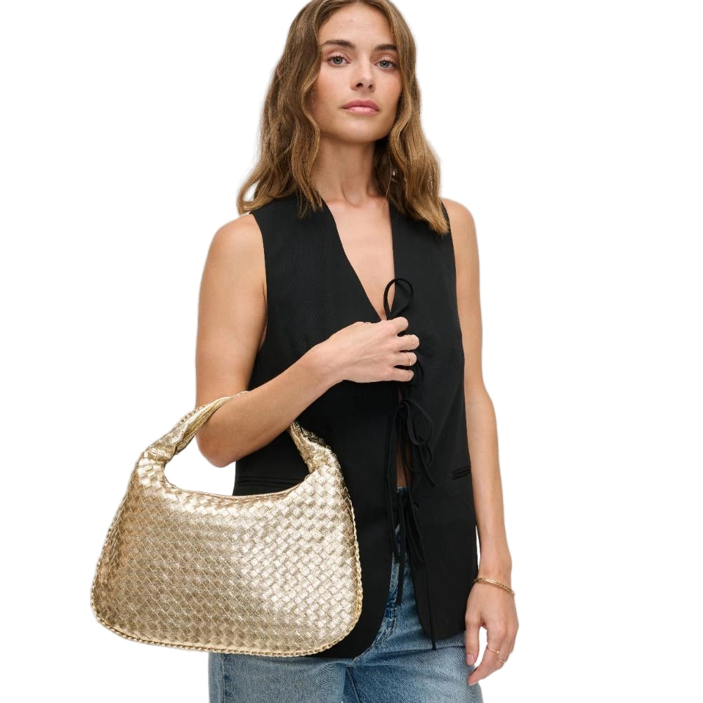 Adela Woven Hobo Purse