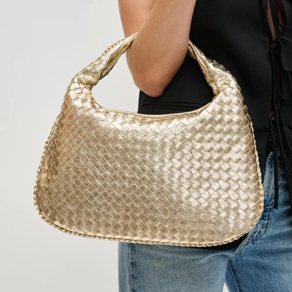 Adela Woven Hobo Purse