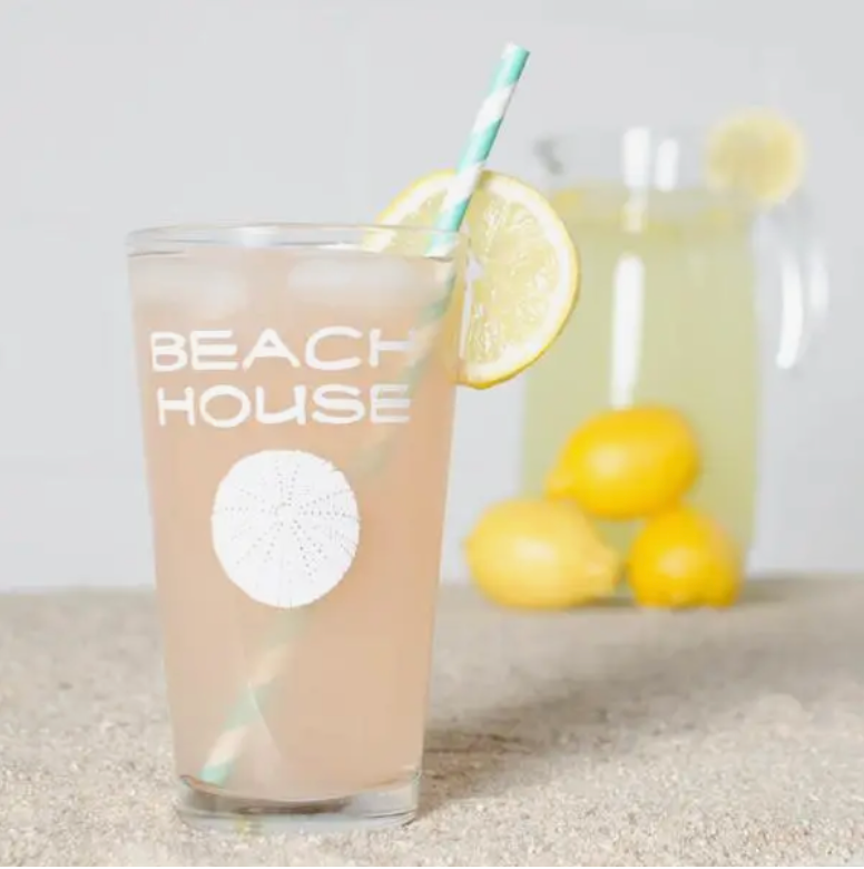 Beach House Pint Glass