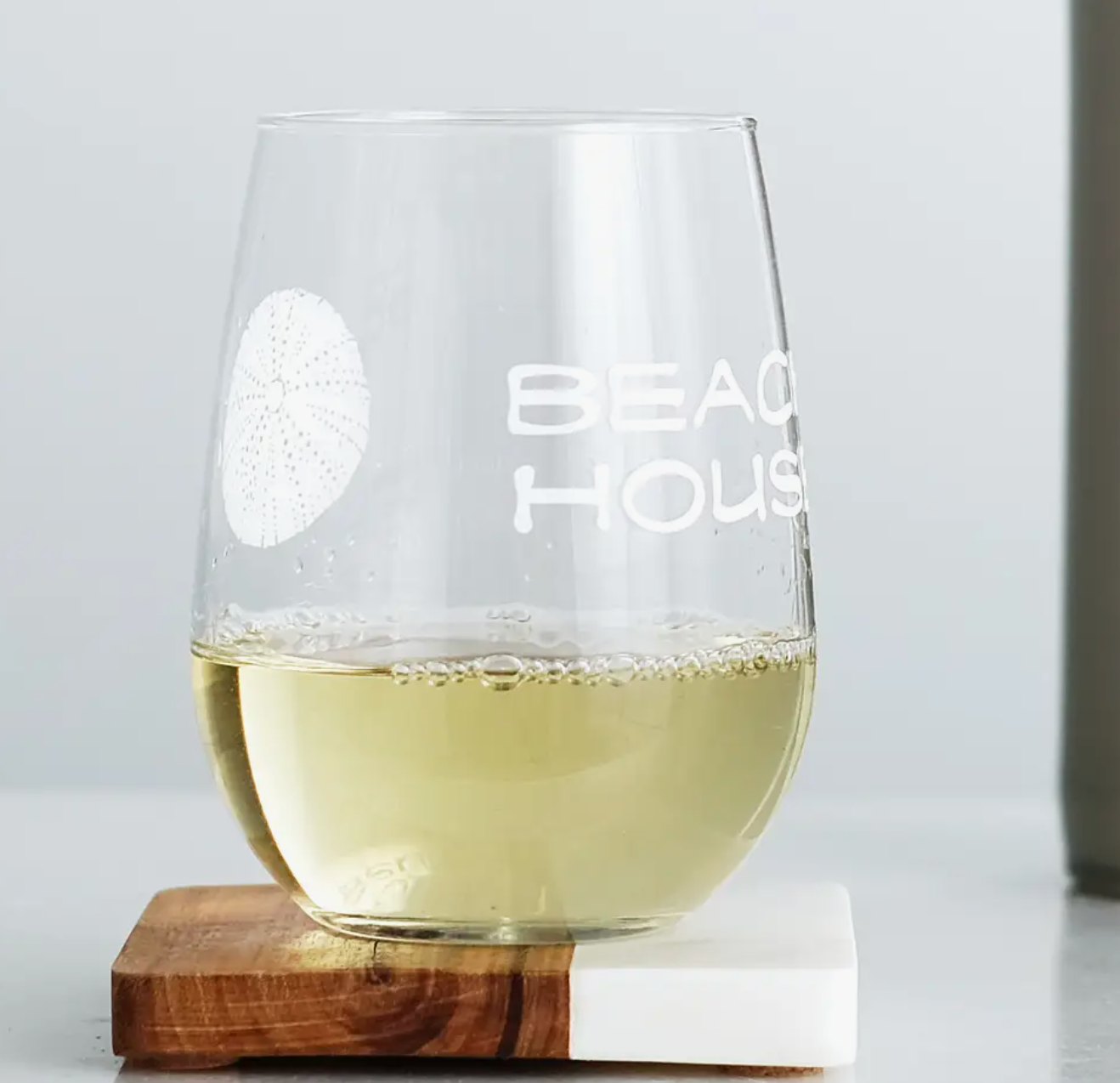 Beach House Stemless Wine Glass